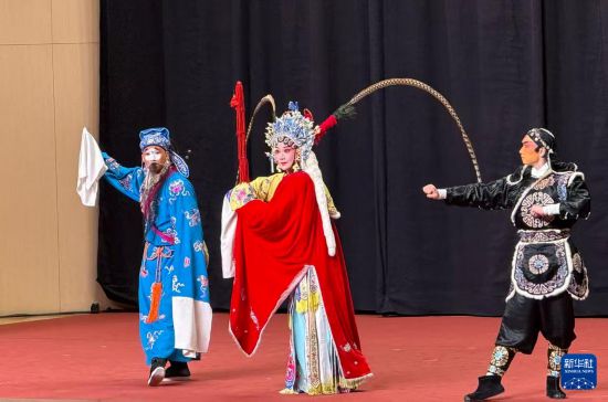 1月22日拍摄的高雄展演现场。新华社发